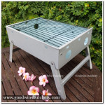 BBQ griller TRADITIONAL CHARCOAL GRILL panggangan sate SILVER 35x26x9cm Moegen